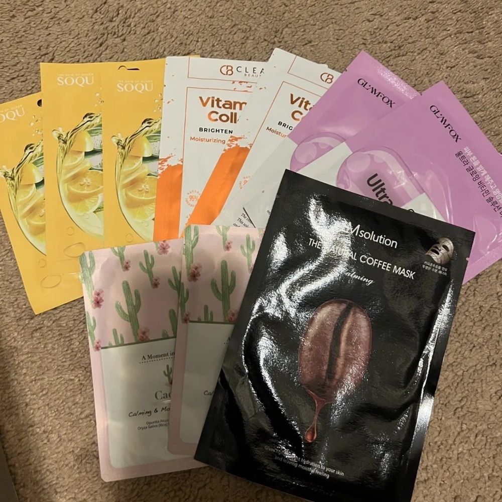 Lot / Bundle 10 Face Sheet Masks new
